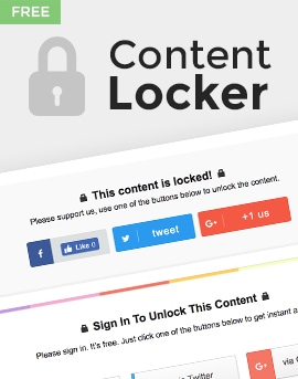 Content Locker – Free WP Plugin